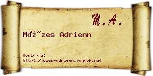 Mózes Adrienn névjegykártya